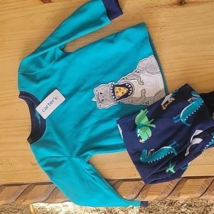 NWT Carter's fleece pajamas boys 2T